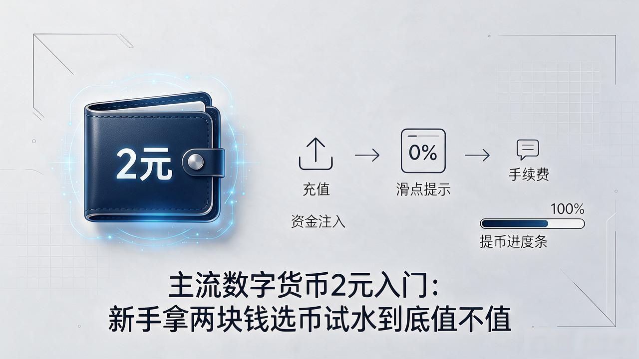 主流数字货币2元入门：新手拿两块钱选币试水到底值不值