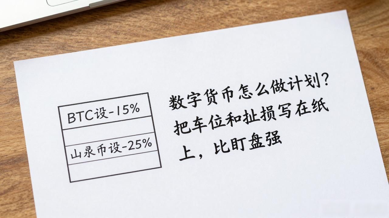 数字货币怎么做计划？把仓位和止损写在纸上，比盯盘强
