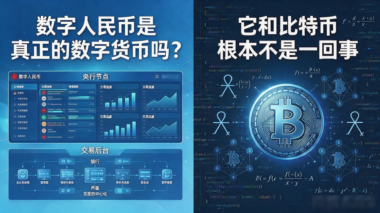 数字人民币是真正的数字货币吗？它和比特币根本不是一回事