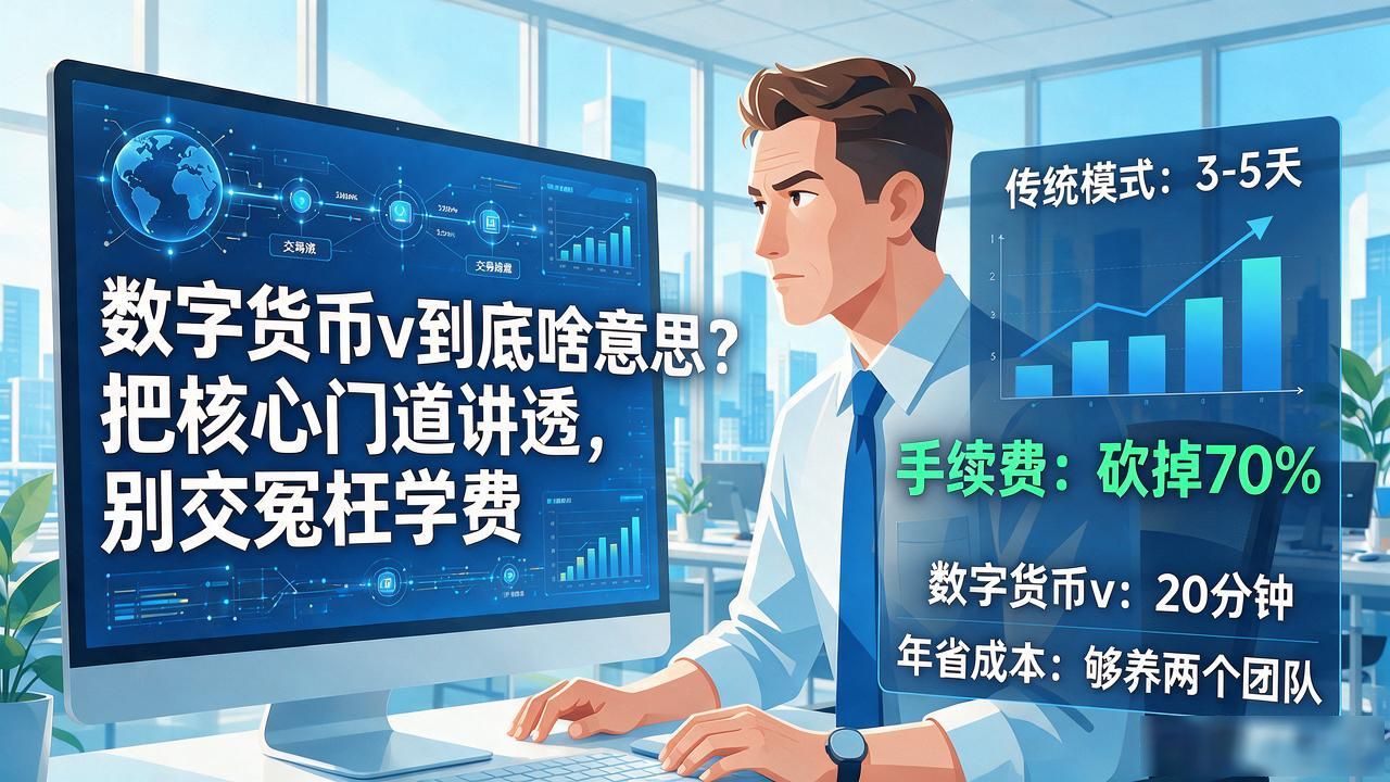 数字货币v到底啥意思？把核心门道讲透，别交冤枉学费