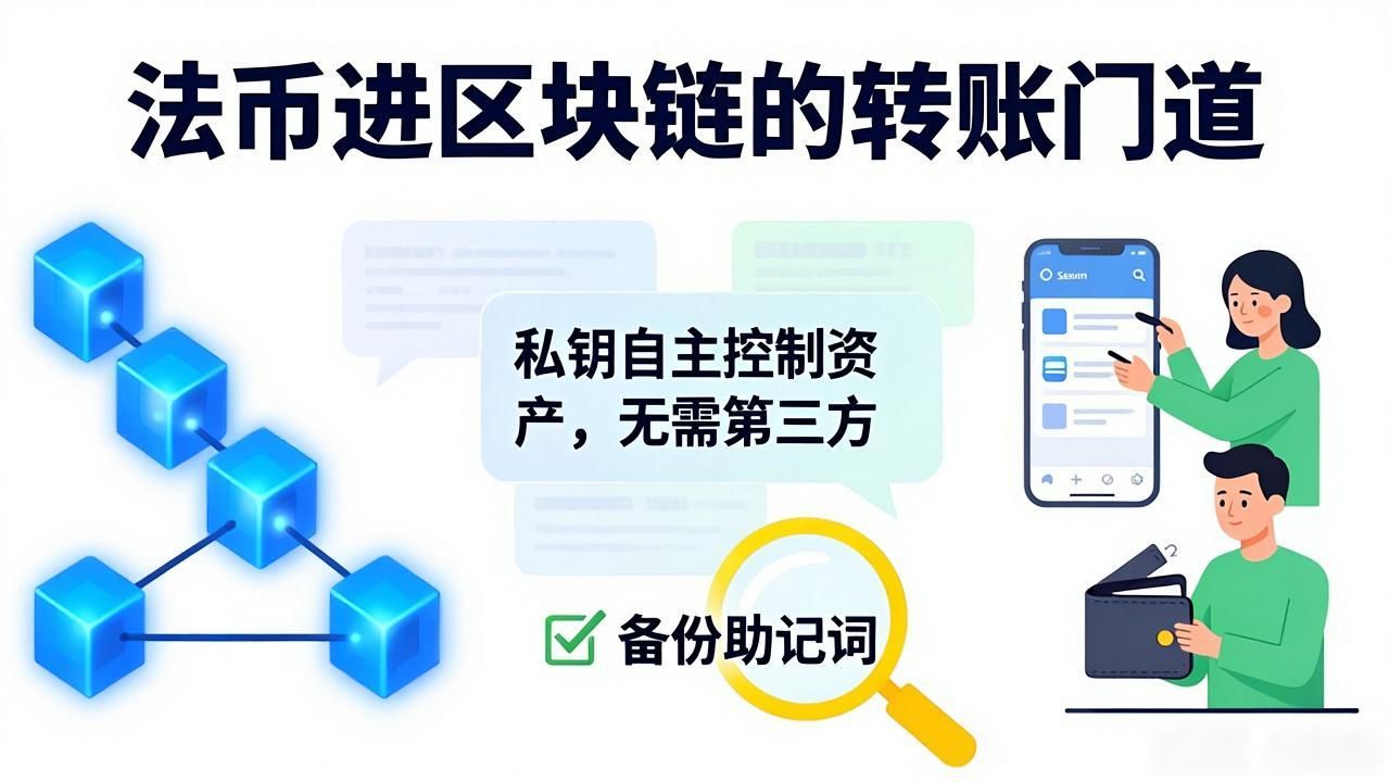 法币怎么进区块链？普通人看懂钱包与交易所的转账门道