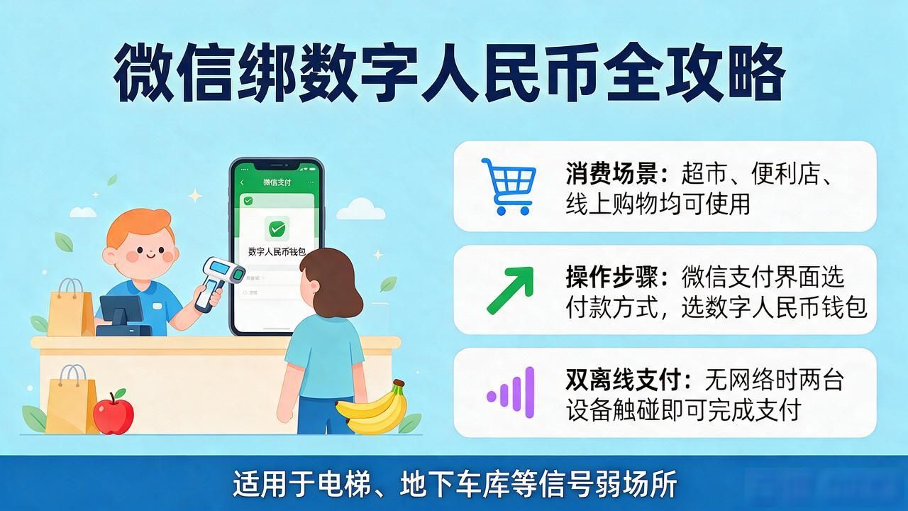 微信绑数字人民币全攻略，支付秒到账超方便！