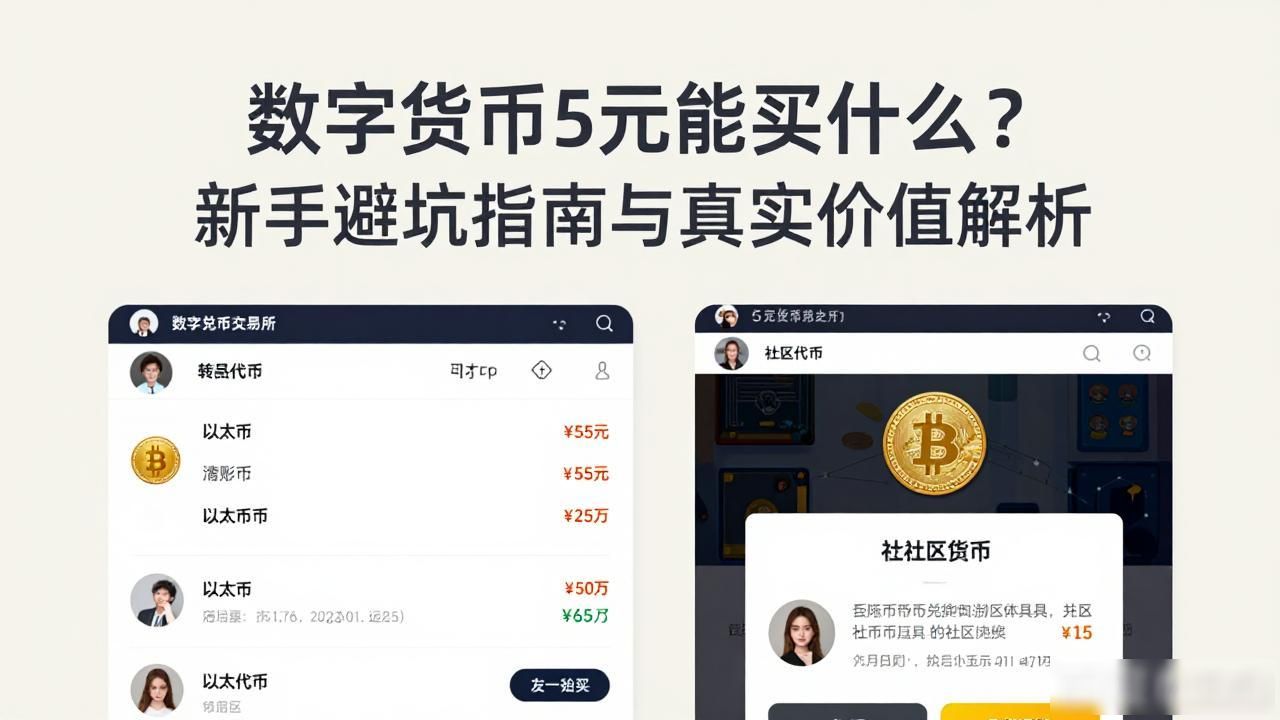 数字货币5元能买什么？新手避坑指南与真实价值解析