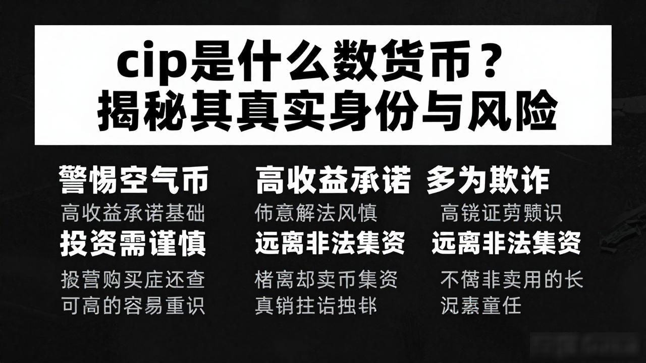 cip是什么数字货币？揭秘其真实身份与风险