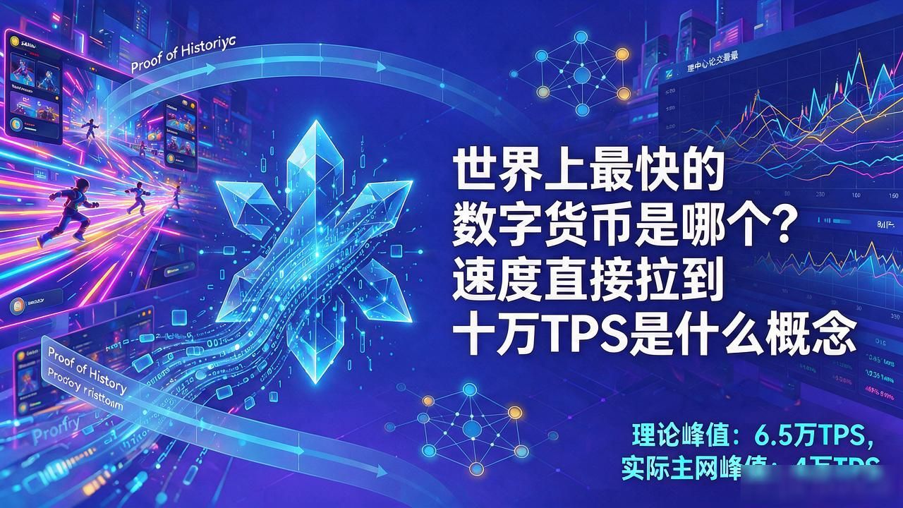 世界上最快的数字货币是哪个？速度直接拉到十万TPS是什么概念