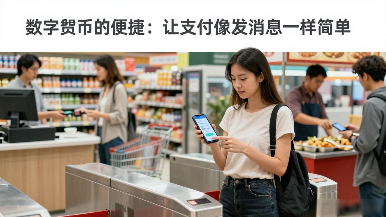 数字货币的便捷：让支付像发消息一样简单