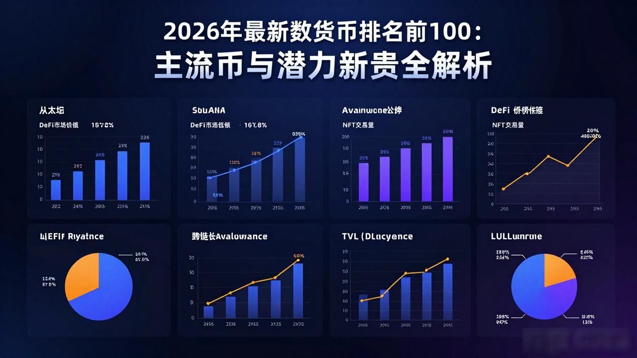 2026年最新数字货币排名前100：主流币与潜力新贵全解析