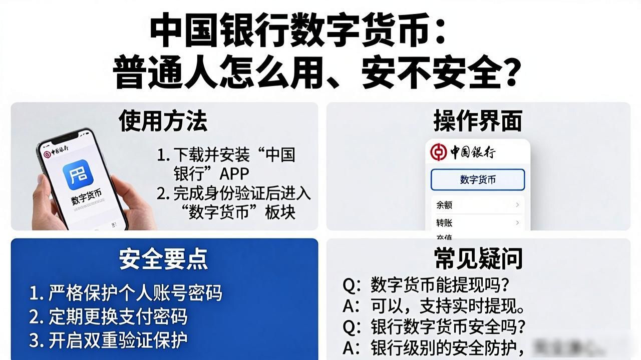 中国银行数字货币：普通人怎么用、安不安全？
