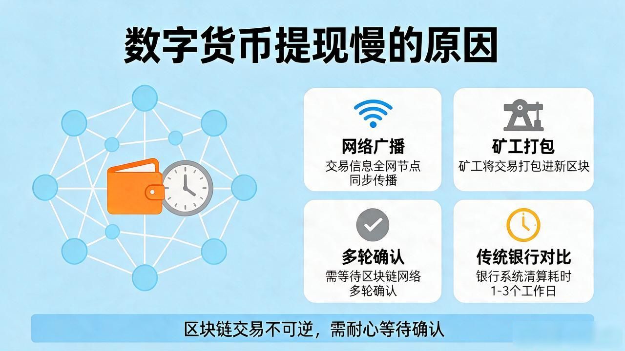 数字货币提现为什么这么慢？看懂这些不再焦虑