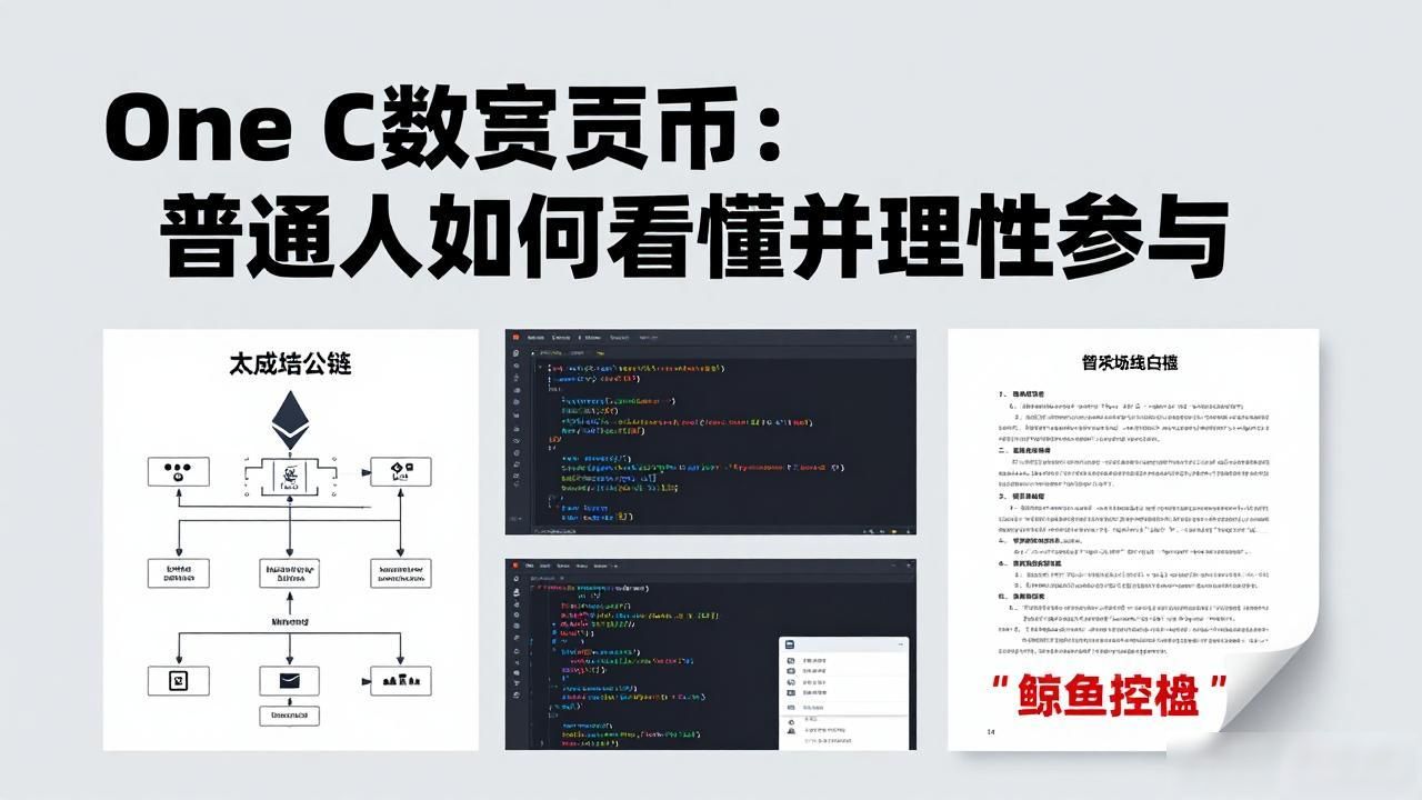 One C数字货币：普通人如何看懂并理性参与
