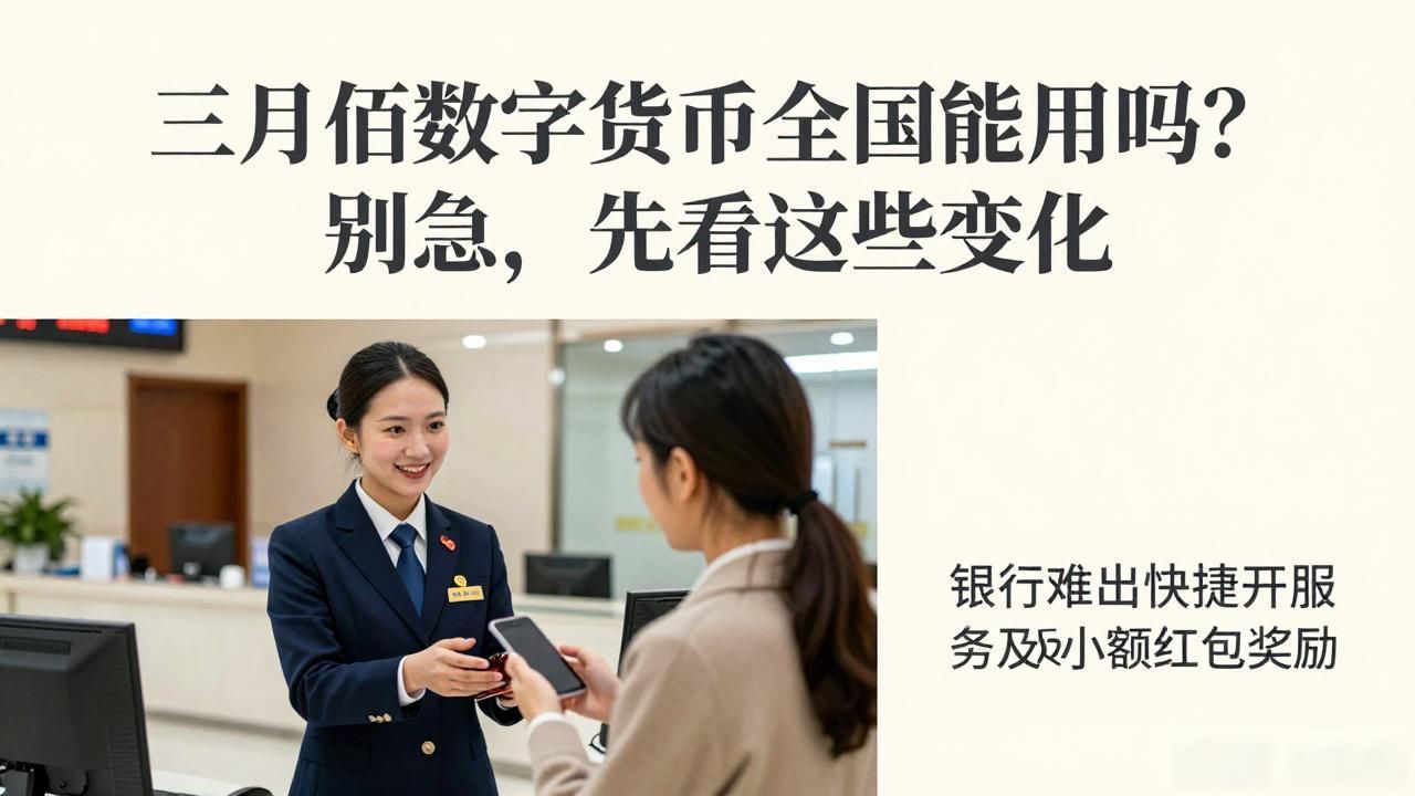 三月份数字货币全国能用吗？别急，先看这些变化