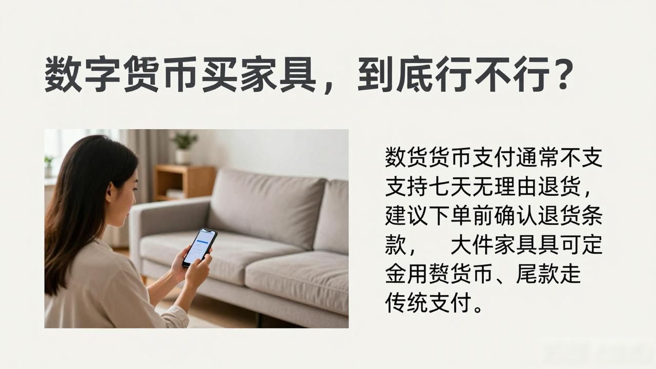 数字货币买家具，到底行不行？
