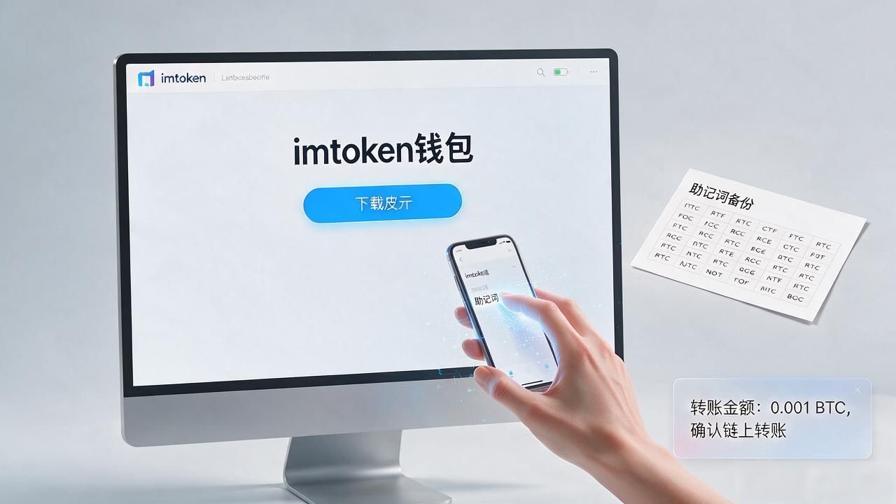 下载一个imtoken钱包，官网安装到助记词备份一篇讲清