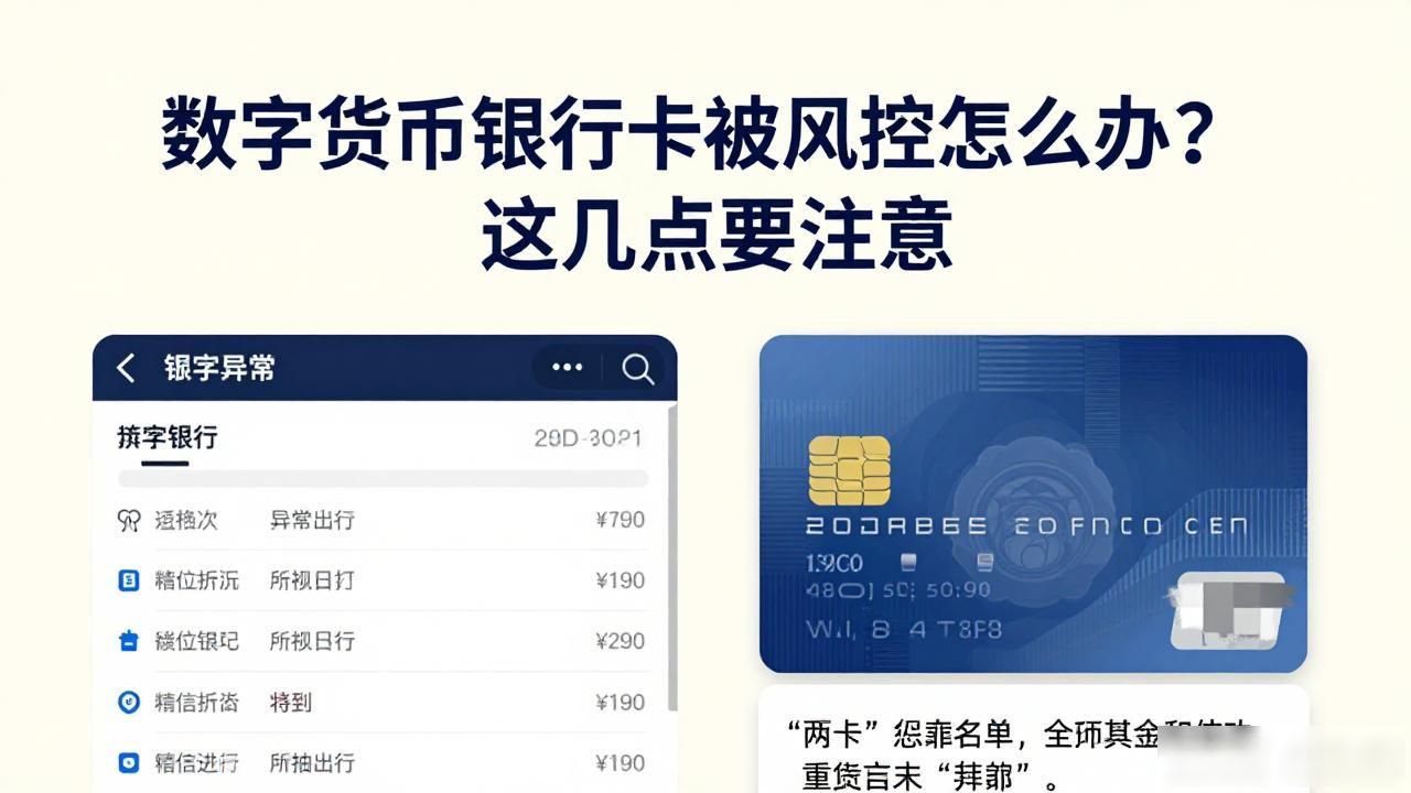 数字货币银行卡被风控怎么办？这几点要注意