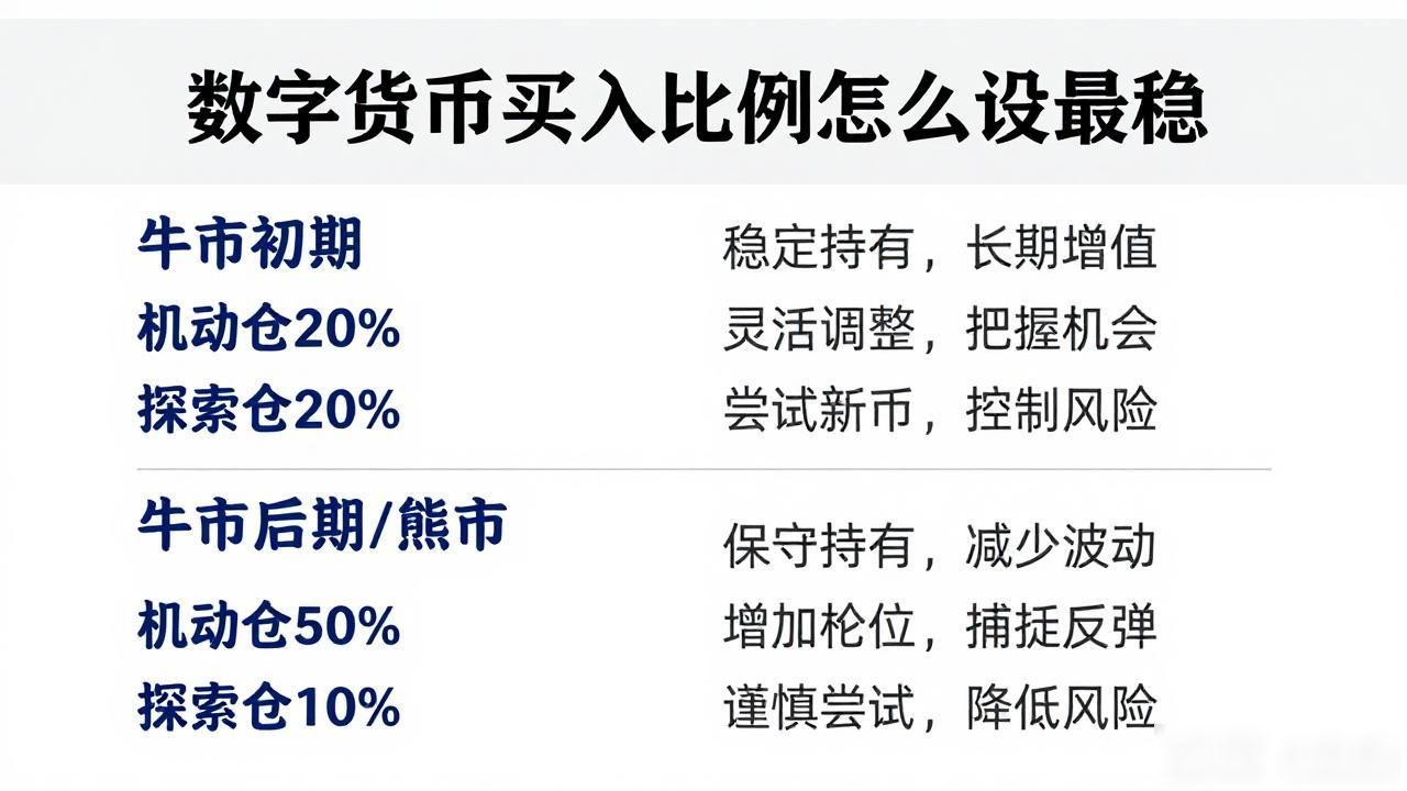 数字货币买入比例怎么设最稳